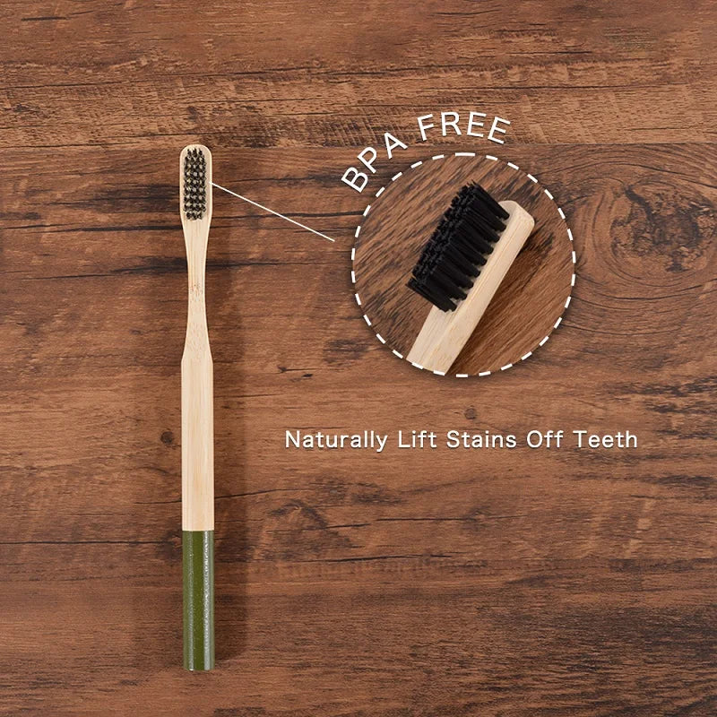 5 Pack Bamboo Toothbrush