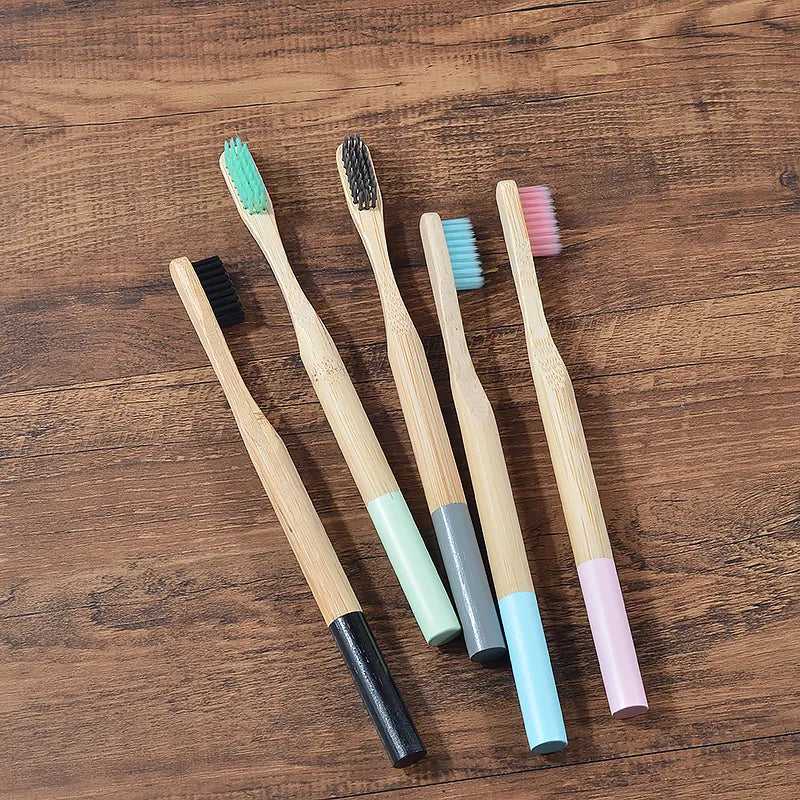5 Pack Bamboo Toothbrush