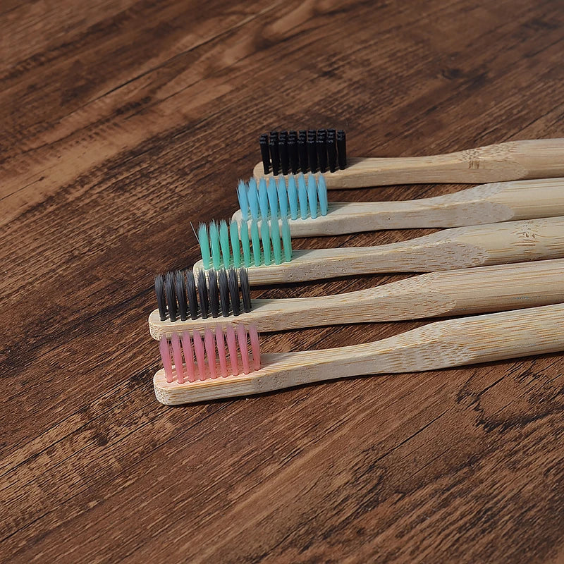 5 Pack Bamboo Toothbrush